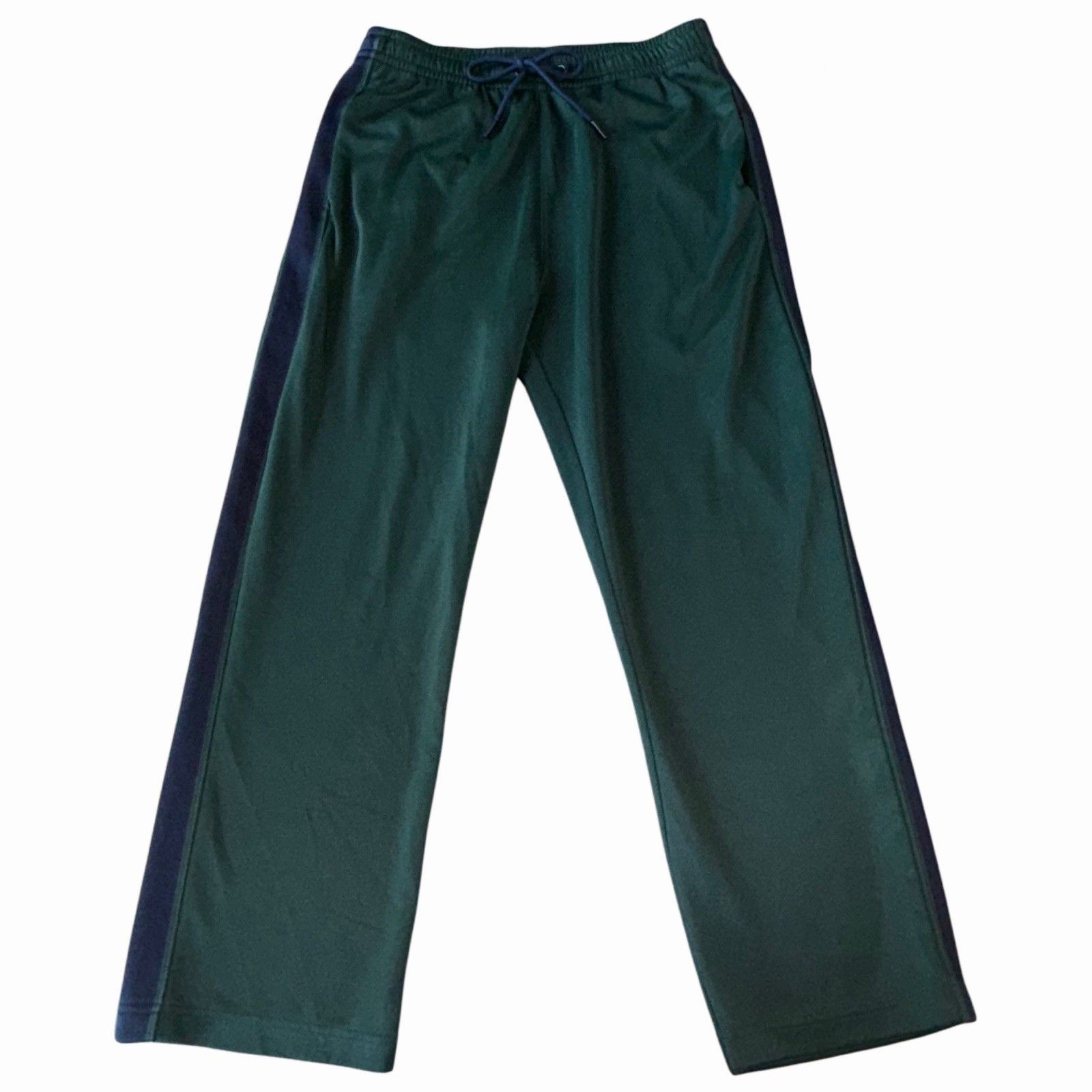 Abercrombie & Fitch Pants Mens Medium Green Blue Stripe Track Pants Y2k